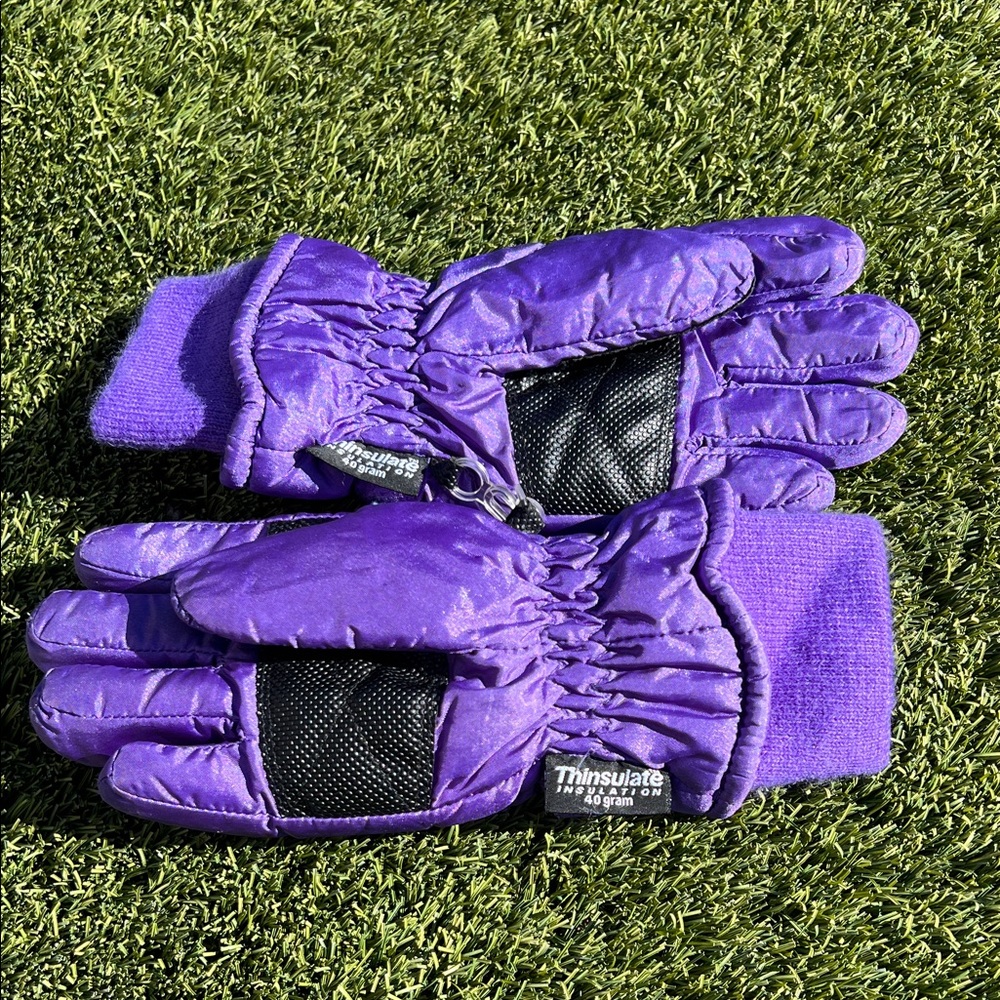3M Thinsulate Purple Gloves